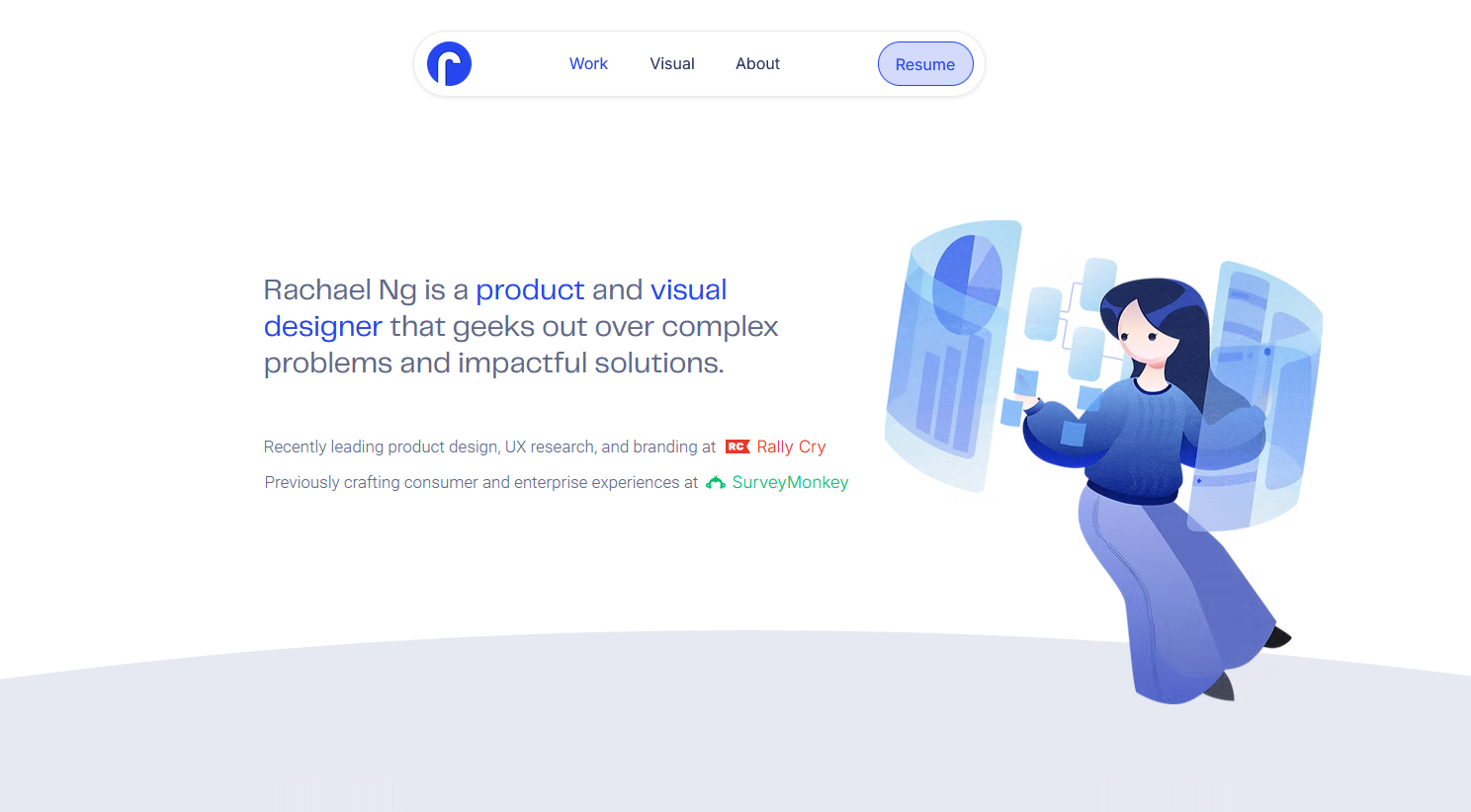Screenshot of old portfolio